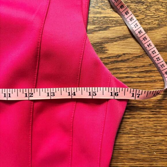 Calvin Klein Pink Sleeveless Dress, pleated, pockets Size 10 A line Preppy - Picture 7 of 11